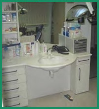 A cabinet with an IZI-flow® baseboard option